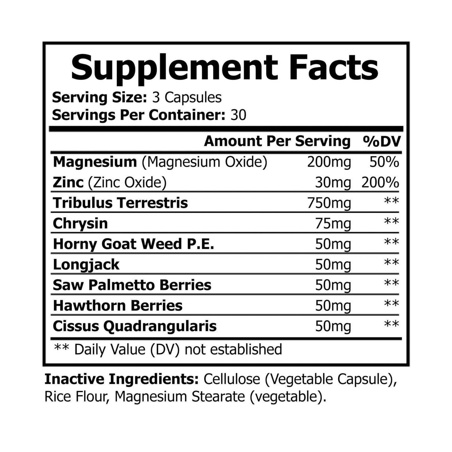HBS, Magnesium Zinc Supplement (90 Vegetable Capsules)
