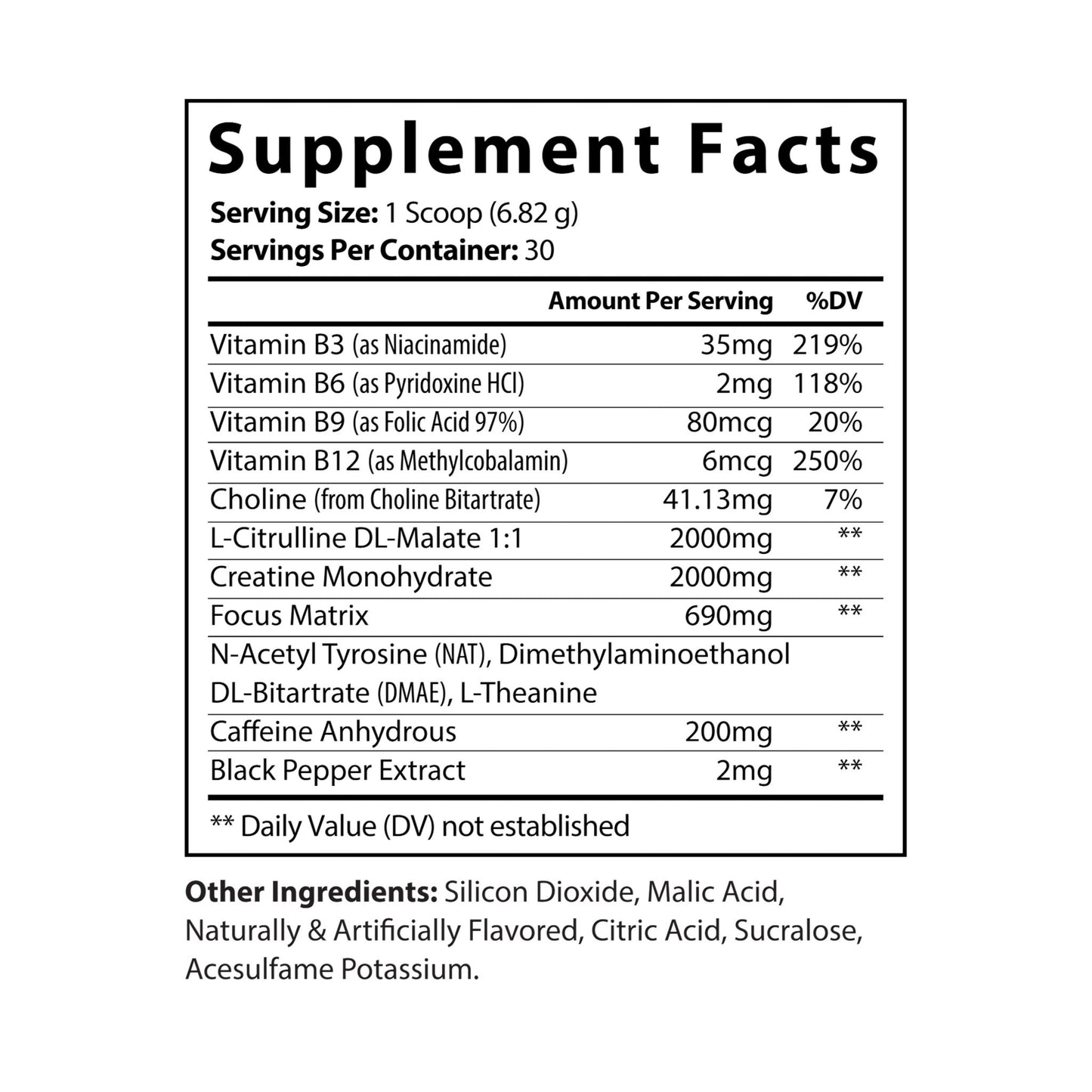 HBS, Pre-Workout Supplement, Fruit Punch, Powder (204g, 7.2oz)