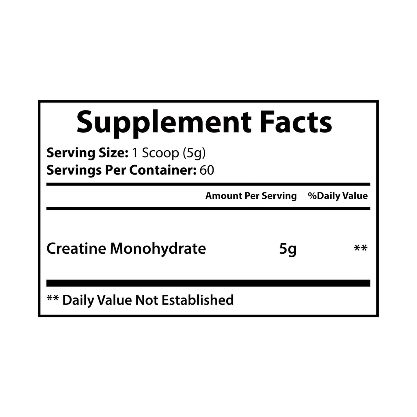 HBS, Creatine Monohydrate Supplement, Powder (300g, 10.58oz)